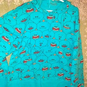 Rick and Morty Lootcrate pullover hoodie nwot XL loose fit